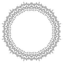 Celtic Pattern Isolated on White Background. Scandinavian Design. Decorative Vikings Logo