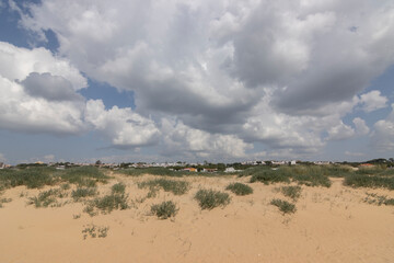Fototapeta na wymiar Spain's longest coastline is the coast of Huelva. From 