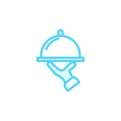 Illustration Vector Graphic of Hand and Tray icon