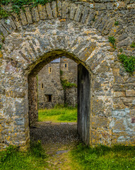 Fototapeta na wymiar St. Illtyds Church and Priory, Caldey Island, Pembrokeshire, Wales, UK
