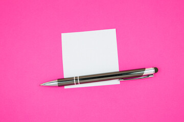 Blank white To Do List Sticker with pen. Searching information on the Internet..Close up of...