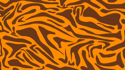 Tiger pattern, beautiful pattern There is an orange contrast with black. , illustration Vector EPS 10