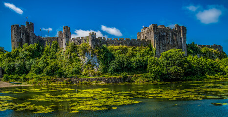 Obraz premium Pembroke Castle, Wales, UK. 