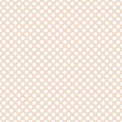 Tile vector pattern with white polka dots on pastel  background