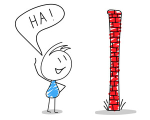 Andy and the wall, task