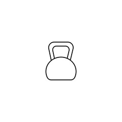 Kettlebell icon. Sport and fitness weight symbol. Vector illustration.