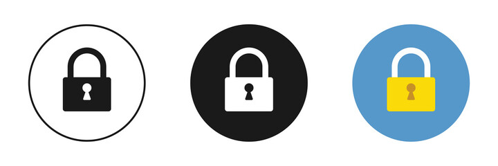 A set of locks. Vector illustration