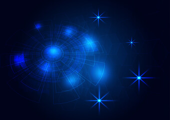 Vector design illustration,abstract background, futuristic technology concept