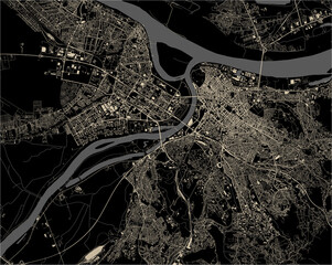 map of the city of Belgrade, Serbia - 446052297
