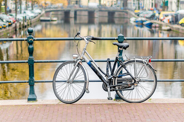 Fototapeta na wymiar Bicycle in Amsterdam, the Netherlands
