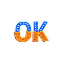 Ok. Vector Illustration. Design For Blog Post Social Media
