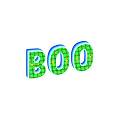 Boo. Vector Illustration. Design For Blog Post Social Media