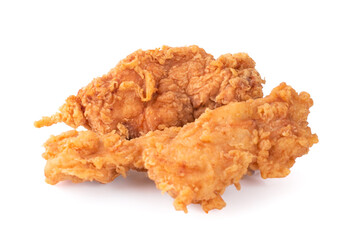 Fried chicken isolated on white background