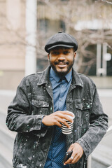 Outdoor portrait of an African business man