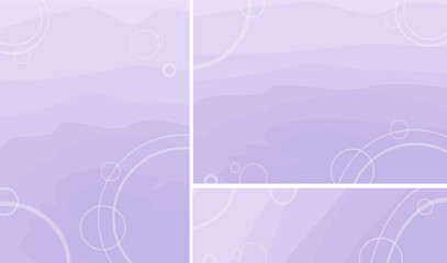 The illustration consists of a translucent background, which is made of purple stains that resemble streaks and of circles of varying thickness.
This illustration can be used to web designs.