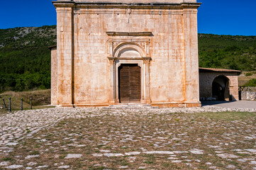 Medieval church of Santa Maria de Centurelli .Abruzzo,Italy.