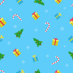 Beautiful winter, Christmas seamless pattern. great for christmas textiles, banners, wrappers, wallpapers vector design