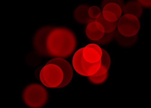 red bokeh background