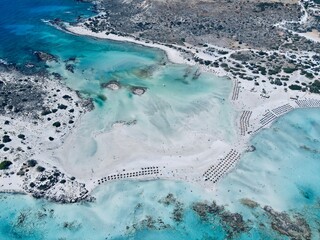 aerial view of island