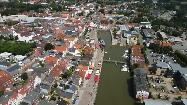 Aerial view on Husum Germany