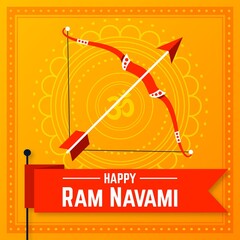 Flat Ram Navami Illustration 1