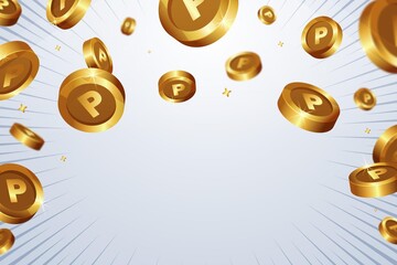 Flat Point Coins Background