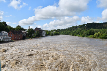 Hochwasser Essen Werden, Juli 2021