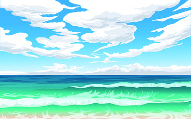 Obraz na płótnie Canvas sea and sky background