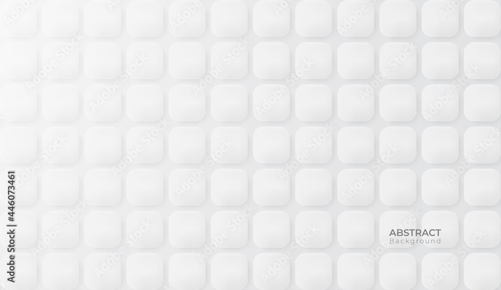 Poster Abstract modern hexagon background. White and grey honey pattern geometric texture. Vector art illustration 