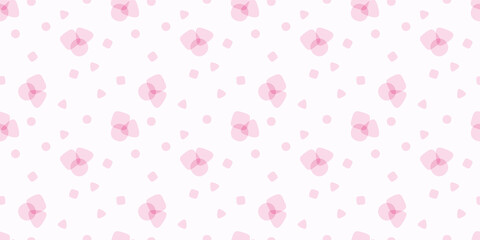 Cute abstract shapes  background. Seamless pattern.Vector. かわいい抽象的なパターン