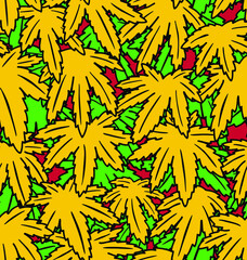 Marijuana Seamless Vector Pattern
- 446076600