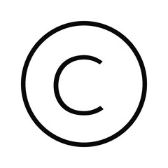 Copyrighting icon vector set. copywriting illustration sign collection. write symbol or logo.