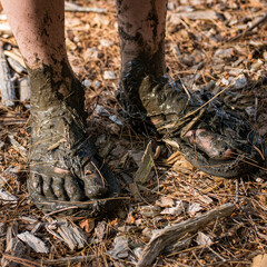 Muddy feet