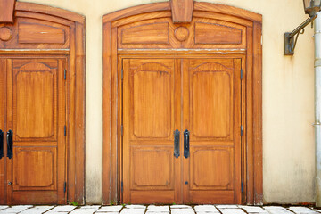 old wooden door