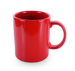 empty mug isolated on white background.