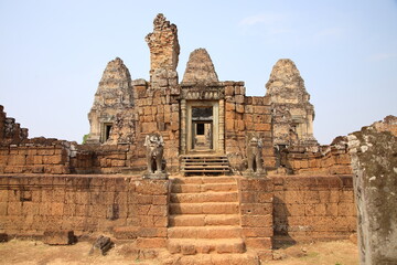Fototapeta na wymiar View of East Mebon temple, Cambodia