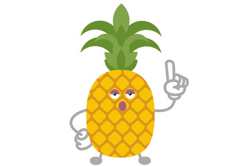 指差しするシンプルでかわいいブドウのキャラクターのベクターイラスト Alimentation Wall Mural Alimentati Studio Uguisu