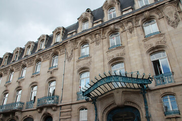 art nouveau building in nancy in lorraine (france) 