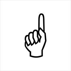 Fingers line icons design vector.