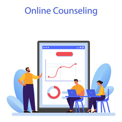 Corporate relations online service or platform. Business ethics.