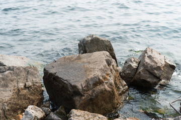 Fototapeta na wymiar rocks in water