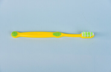 Tooth brush isolated on color background,concept of healthy life and dentist
