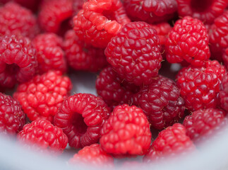 raspberry on a white background
