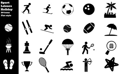 Sports, loisirs et vacances en 20 icônes, collection