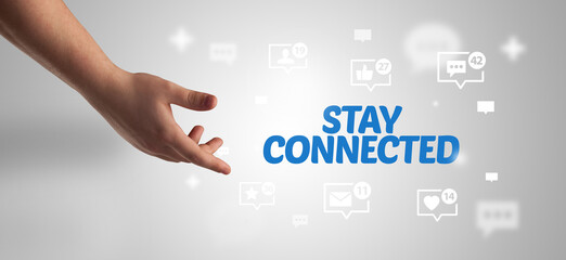 Close-Up Of Cropped Hand Pointing