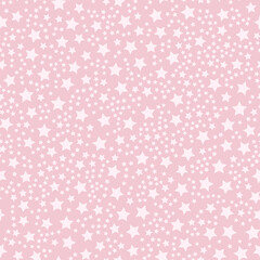 Starry seamless pattern Vector illustration in flat design