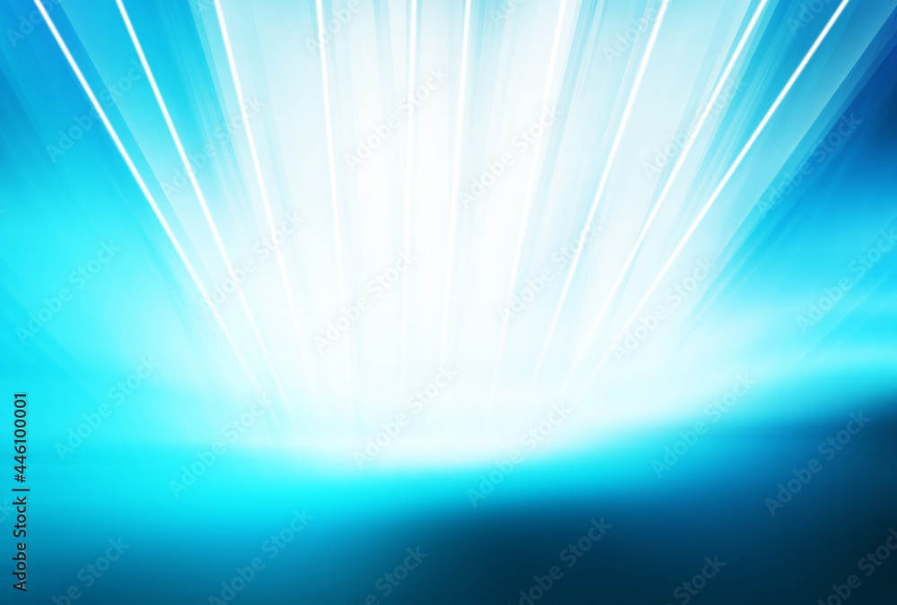 Poster blue graphical abstract background with light rays