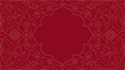 Traditional ornament pattern frame
