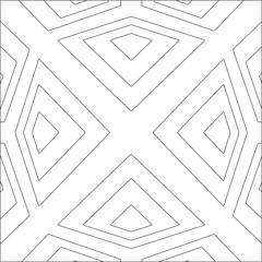 Vector geometric pattern. Black and white pattern.