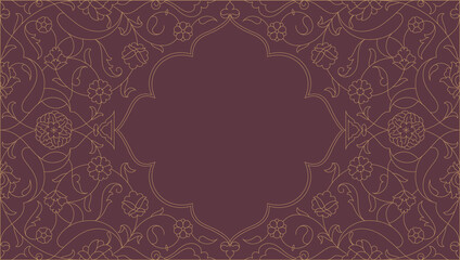 Traditional ornament pattern frame